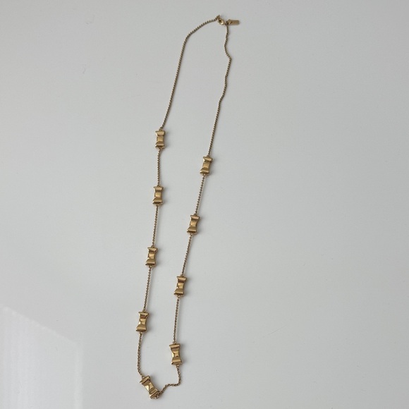 Kate Spade Gold Necklace with Bow Accents - Picture 1 of 4